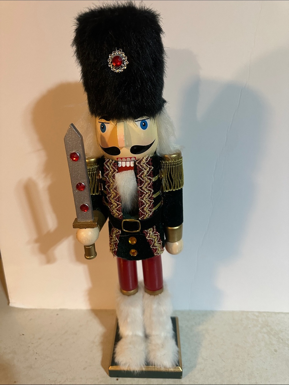 Black & Red Nutcracker Soldier Holiday Decor